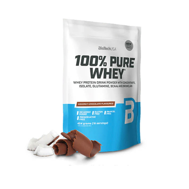 100 % Pure Whey al gusto cocco e cioccolato da 454g