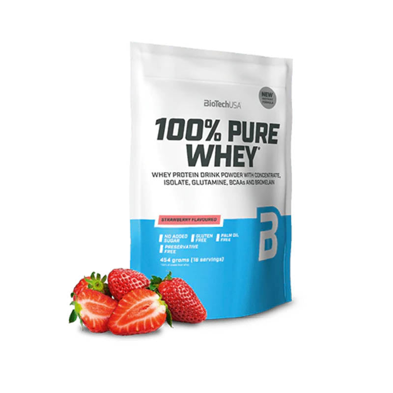 100 % Pure Whey al gusto fragola da 454g