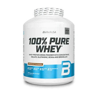 100 % Pure Whey al gusto nocciola da 2270g in vendita su dietaesport.com