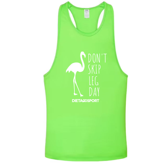 Canotta Tank Fenicottero Lime Fluo in vendita su dietaesport.com