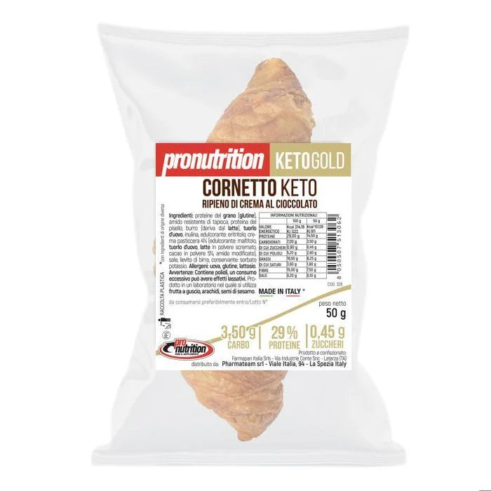 Cornetto Keto Crema di Cioccolato 50 g in vendita su dietaesport.com