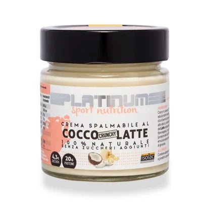 Crema Spalmabile Cocco Latte Crunchy 250 g in vendita su dietaesport.com