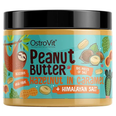 Crema di Arachidi con Nocciole caramellate e Sale dell'Himalaya 500 g in vendita su dietaesport.com