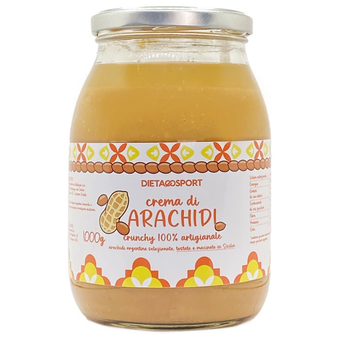 Crema di Arachidi 100% Artigianale Crunchy 1000 g in vendita su dietaesportl.com