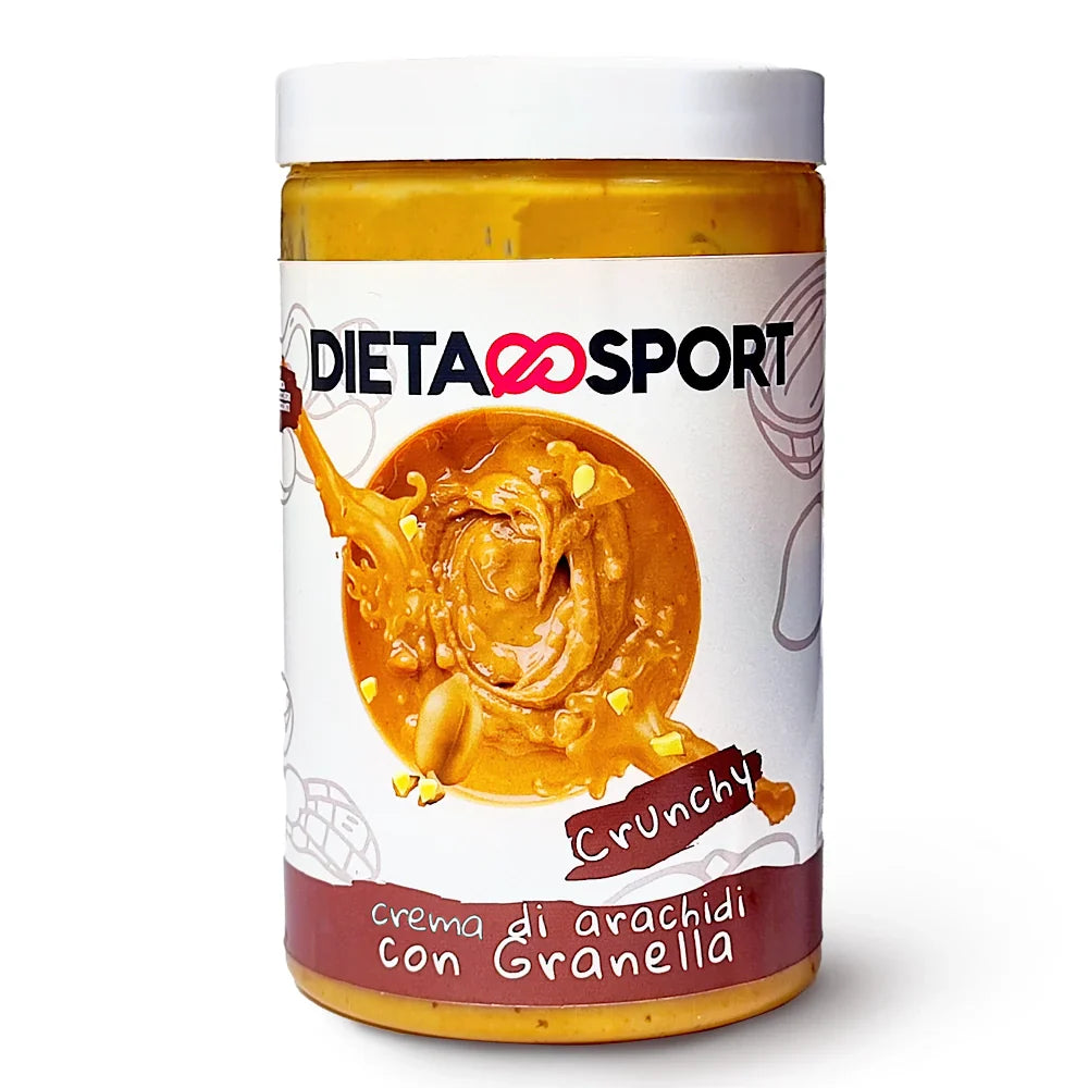 Crema di Arachidi Crunchy da 400 g in vendita su dietaesport.com