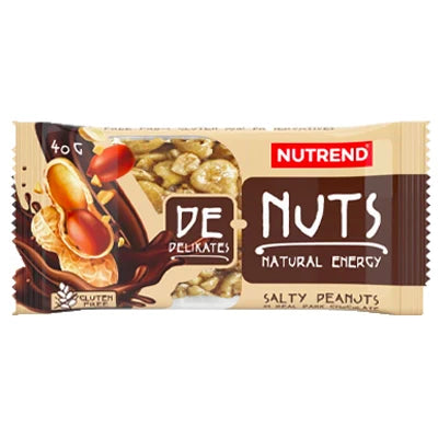 DENUTS barretta 40g al gusto arachidi salate e cioccolato