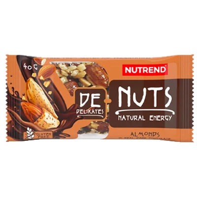 DENUTS barretta 40g al gusto mandorle e cioccolato mondente