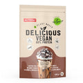 Delizioso e cremoso cocktail vegano proteico al gusto cioccolato e nocciola