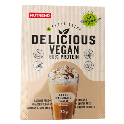 Delicius Vegan Protein 30g al gusto nocciola in vendita su dietaesport.com