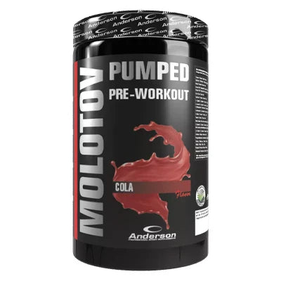 Barattolo da 600g contenente il pre-workout Molotov alla cola