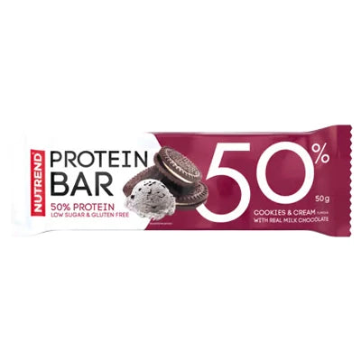 PROTEIN_BAR_50_50g_cioccolato_nutrend.webp al gusto biscotto in vendita su dietaesport.com