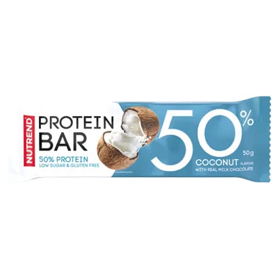 PROTEIN_BAR_50_50g_cioccolato_nutrend.webp al gusto cocco in vendita su dietaesport.com
