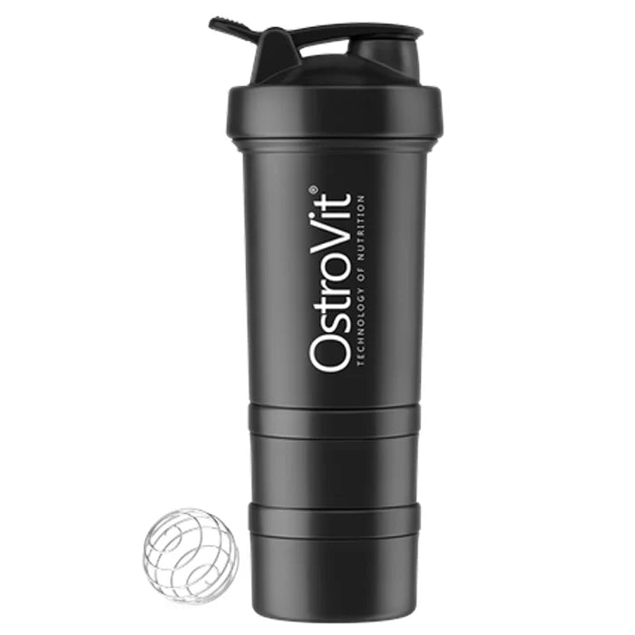 Premium Shaker 450 ml with 2 pill boxes and mixing ball in vendita su dietaesport.com