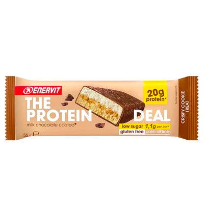 Deliziosa barretta proteica della enervit: gusto cookie