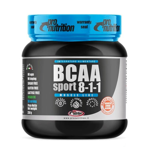 Barattolo da 350 g di prodotto in polvere a base di BCAA