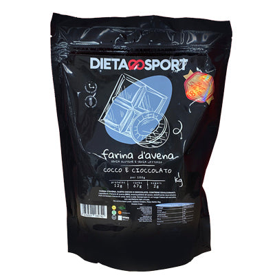 Farina d'avena 1000g Biscotto in vendita su dietaesport.comFarina d'avena 1000g Cocco e cioccolato in vendita su dietaesport.com