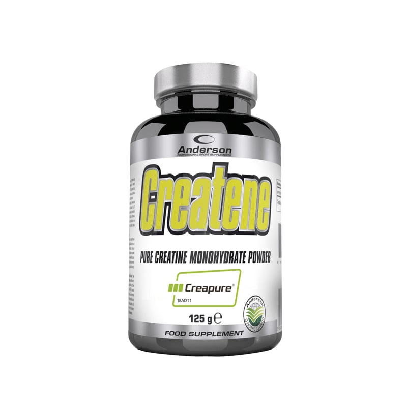 Barattolo di 125 g di creatina. Anderson Research